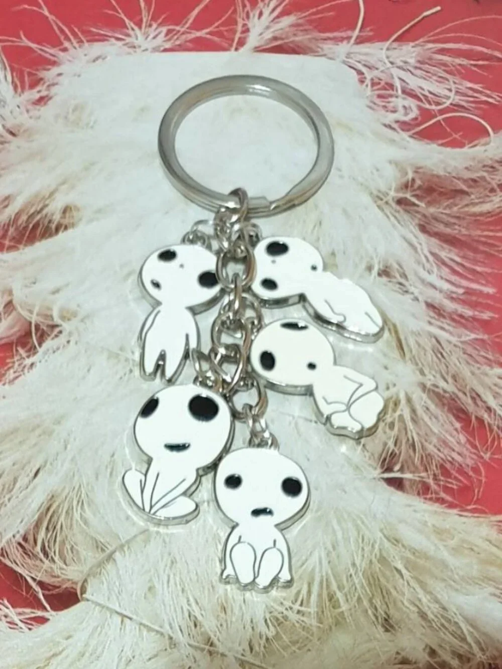 Ghost Spooky Halloween Key Chain Keyring Handbag Backpack Kids Accessory Gift
